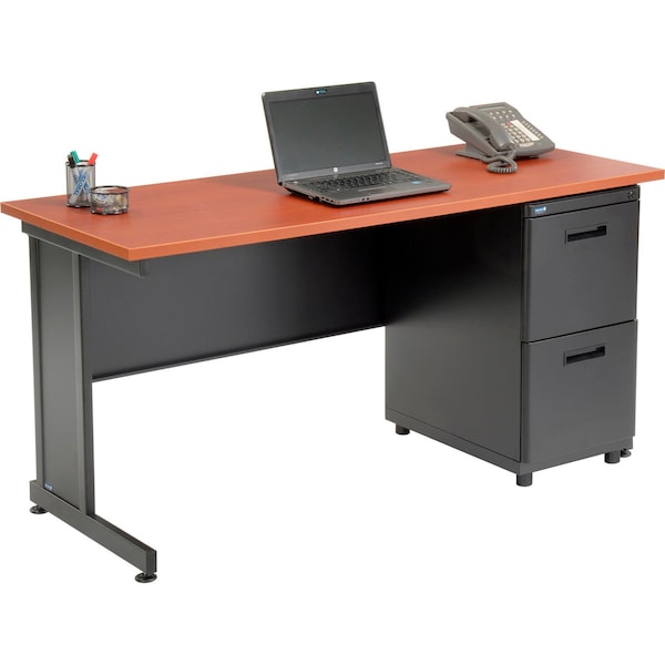 Interion By Global Industrial Wood Desk Kit, 24 in D X 30 in H, 60 in W X 670072CH - main